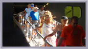 Coming off the cruise ship